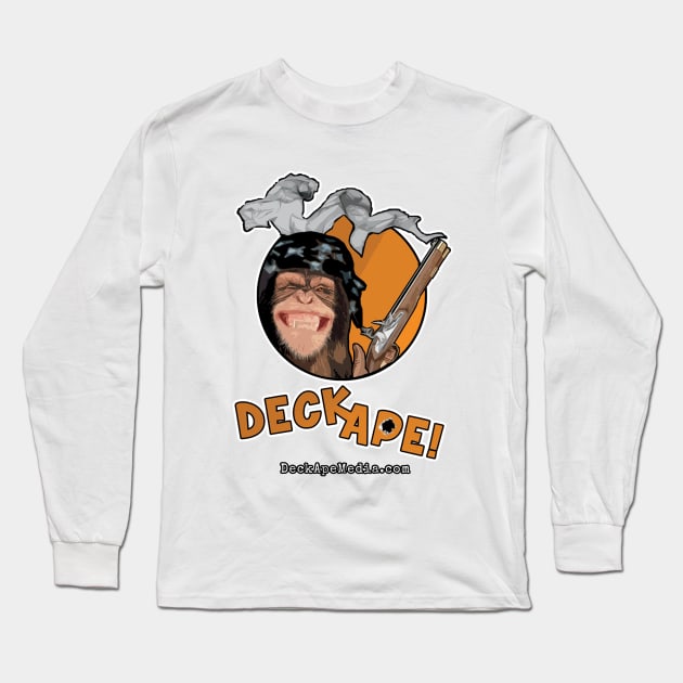 Deck Ape: Deadeye Chimp Long Sleeve T-Shirt by DeckApe